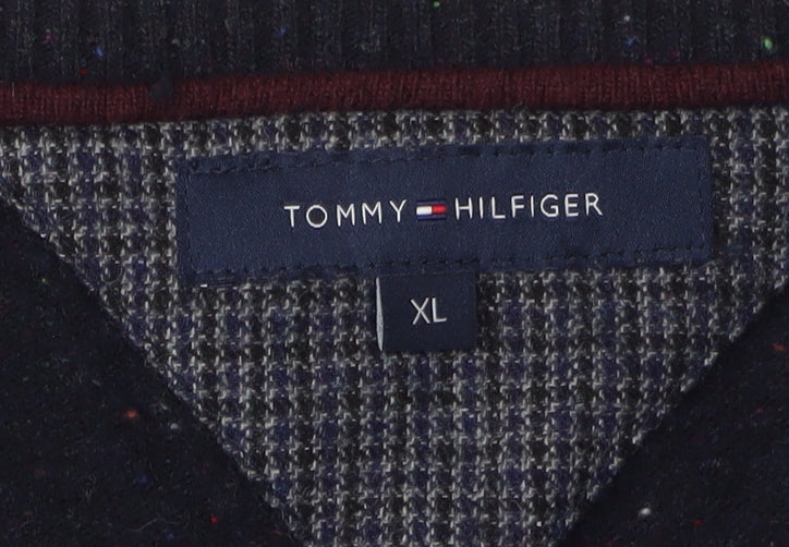 Tommy Hilfiger Men's Black V-Neck XL Pullover