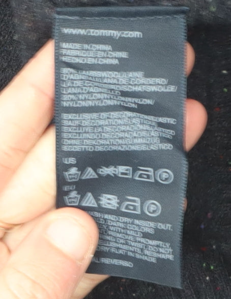 Tommy Hilfiger Men's Black V-Neck XL Pullover