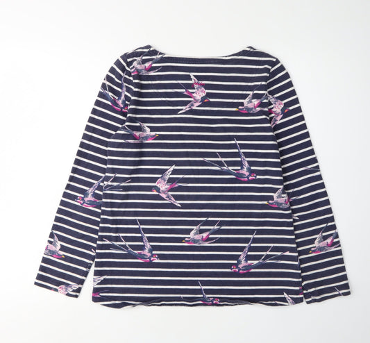 Joules Women's Multicoloured Striped T-Shirt Size 10