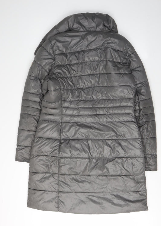 Michael Kors Women's Grey Puffer Coat M