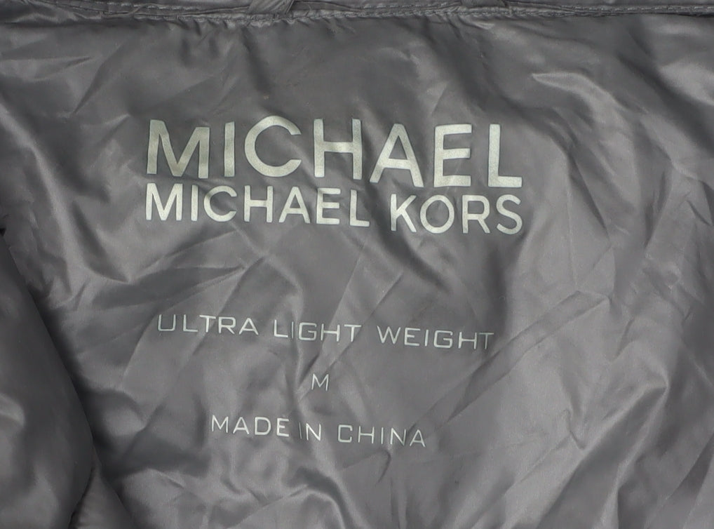 Michael Kors Women's Grey Puffer Coat M