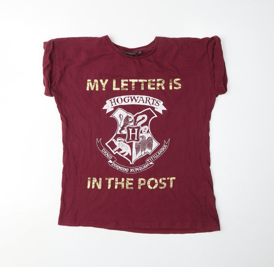 Harry Potter Unisex Red T-Shirt Size 12