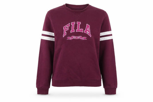 Womens UK S Regular FILA Red Pullover Sweatshirt