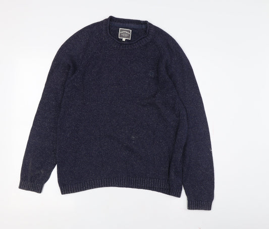 FatFace Men's Blue Wool Blend Pullover - Medium