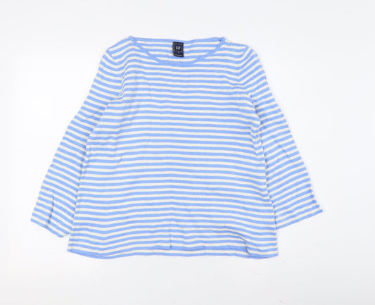 Gap Women's XS Blue Striped Jersey T-Shirt Top