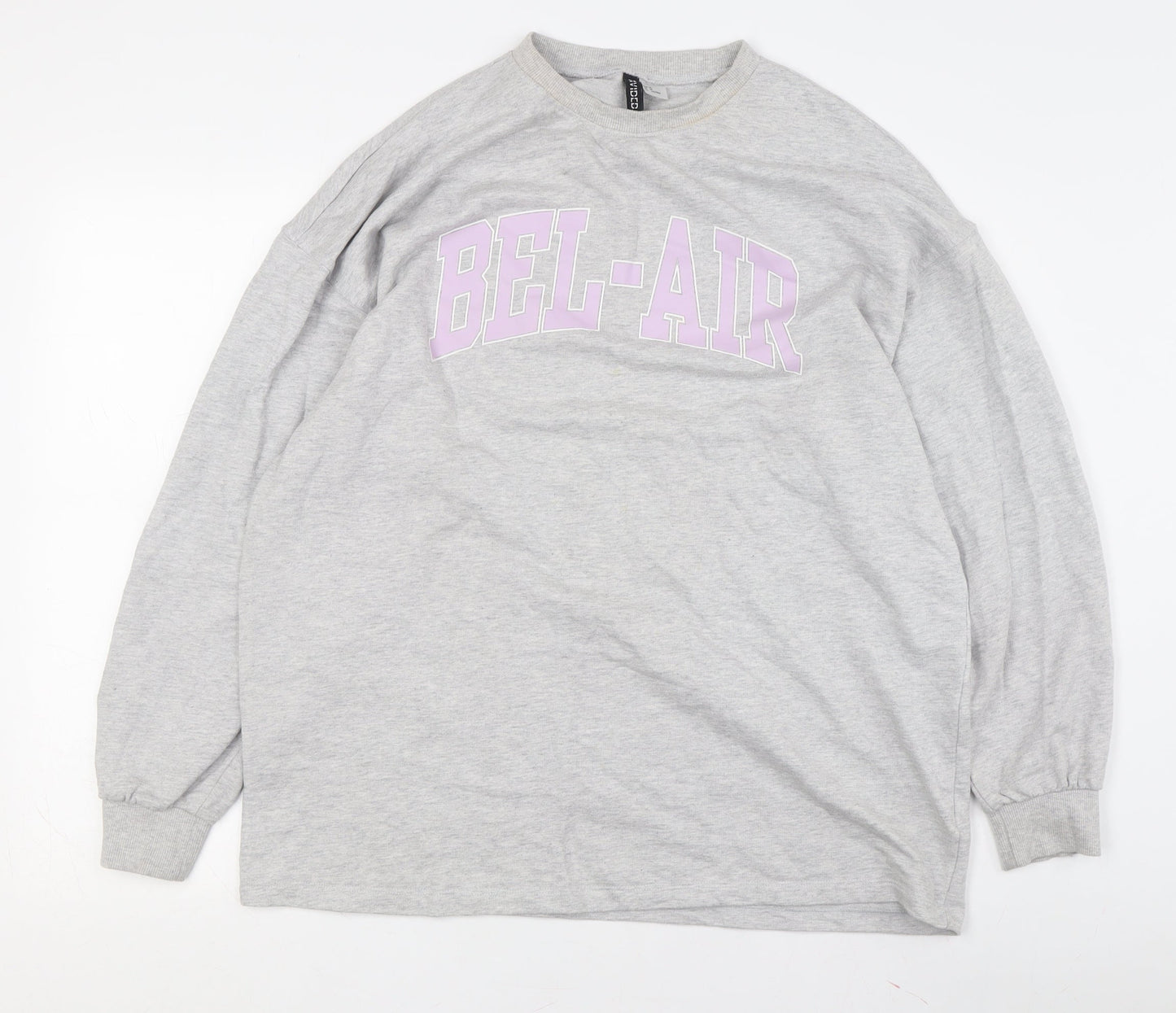 H&M Divided Grey Pullover Sweatshirt, Unisex L
