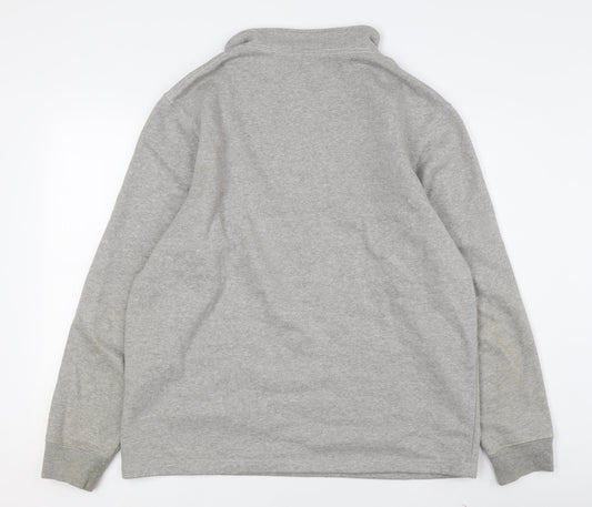 John Lewis Grey Men's 1/2 Zip Sweatshirt L