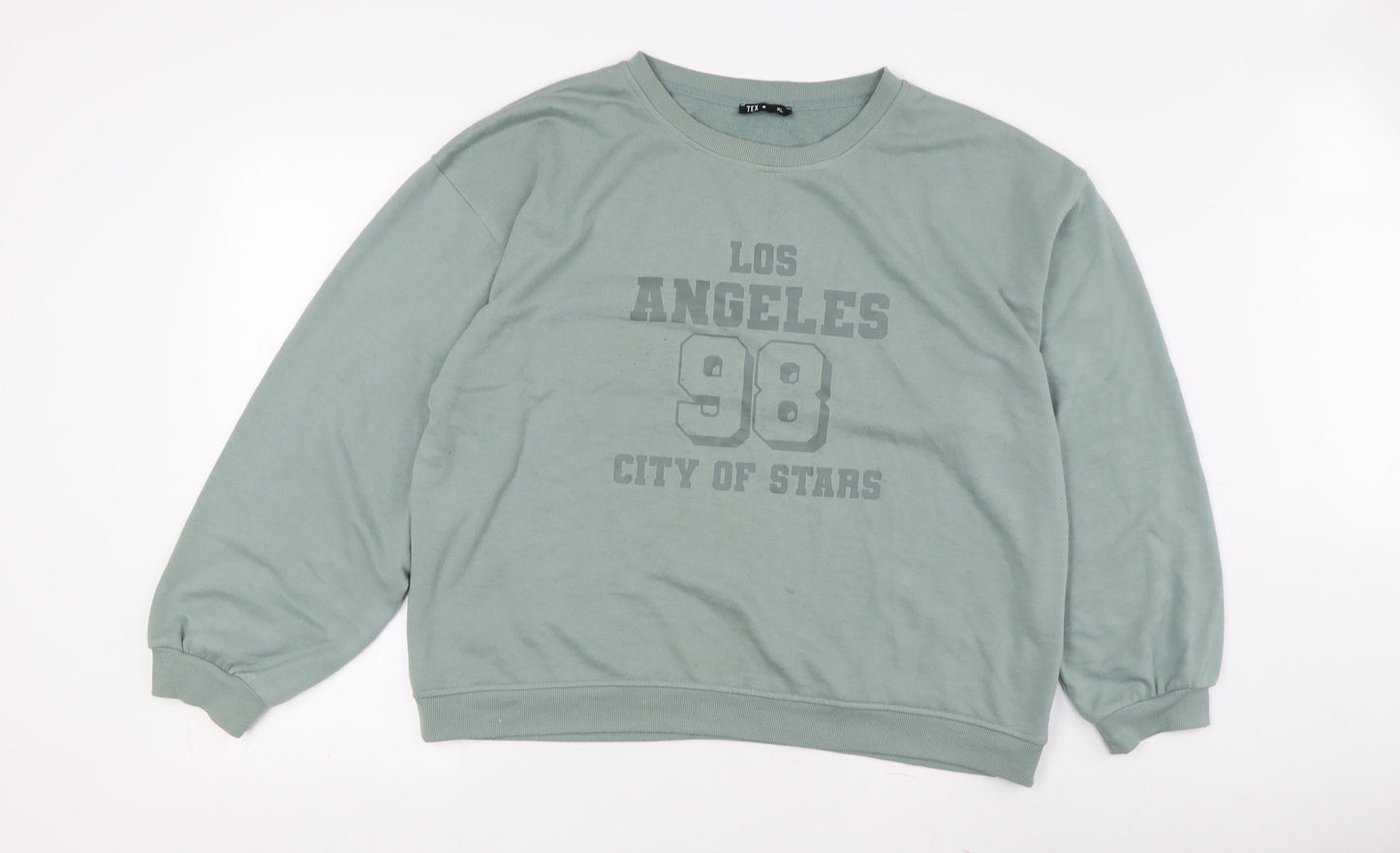 Tex Unisex Green Pullover Sweatshirt XL Casual