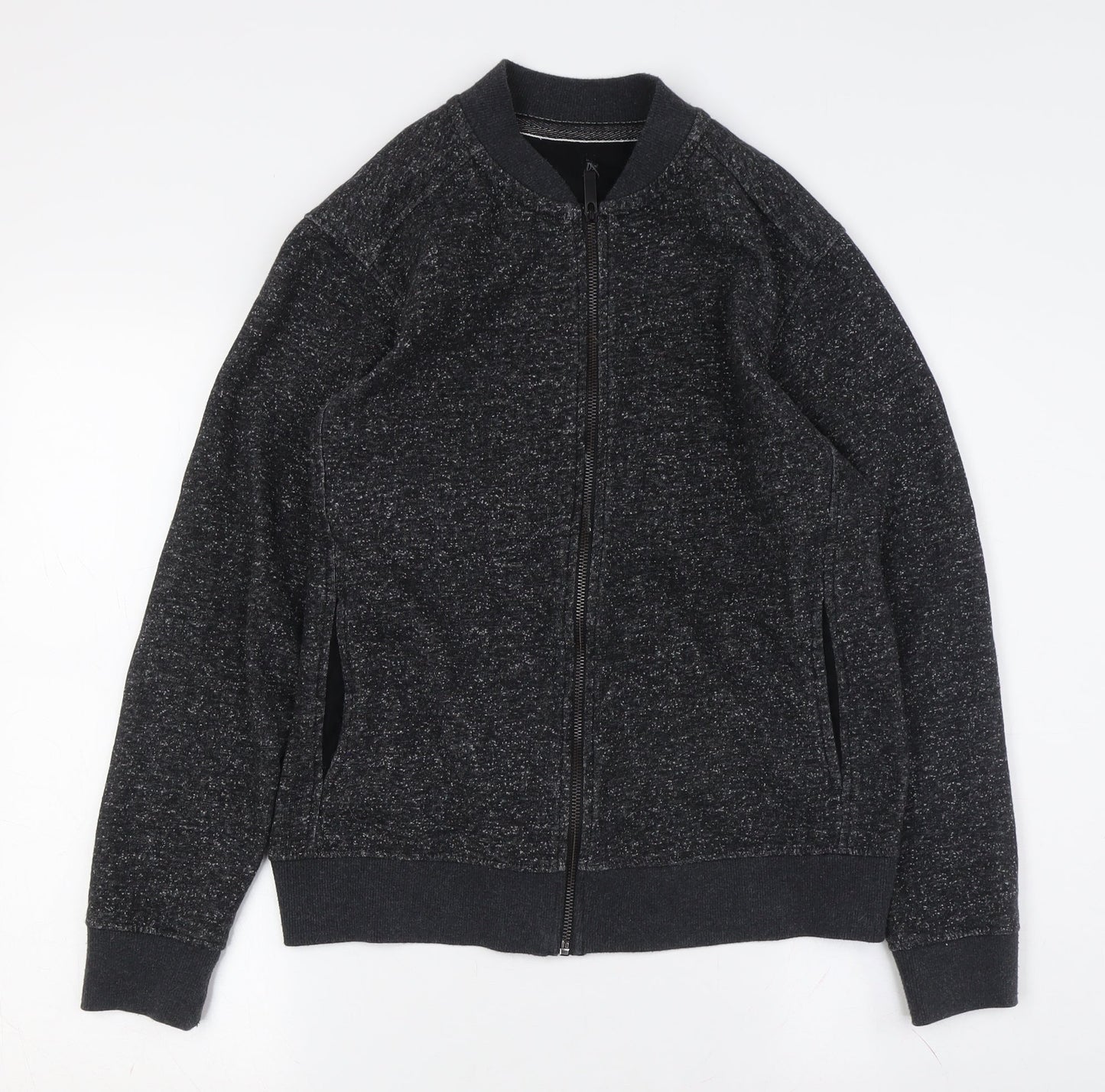 Burton Menswear Black Bomber Jacket - S, Regular Fit