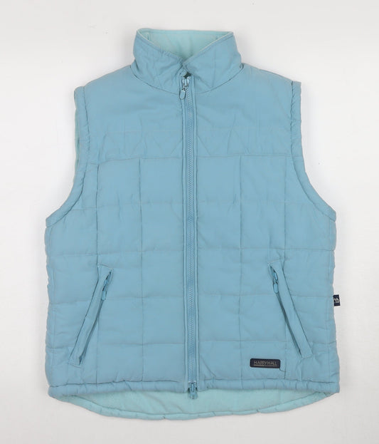 Harry Hall Women's Blue Puffer Waistcoat Size S Casual