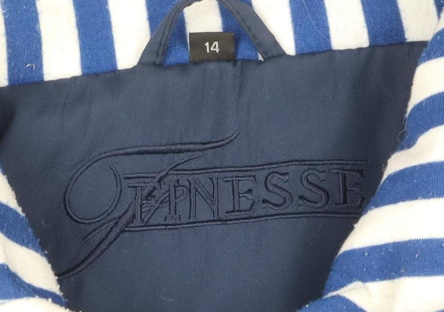 Tennessy Women's Blue Hooded Rain Coat Size 14