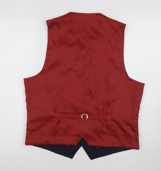 Ted Baker Men's Blue Slim Fit Suit Waistcoat 40S