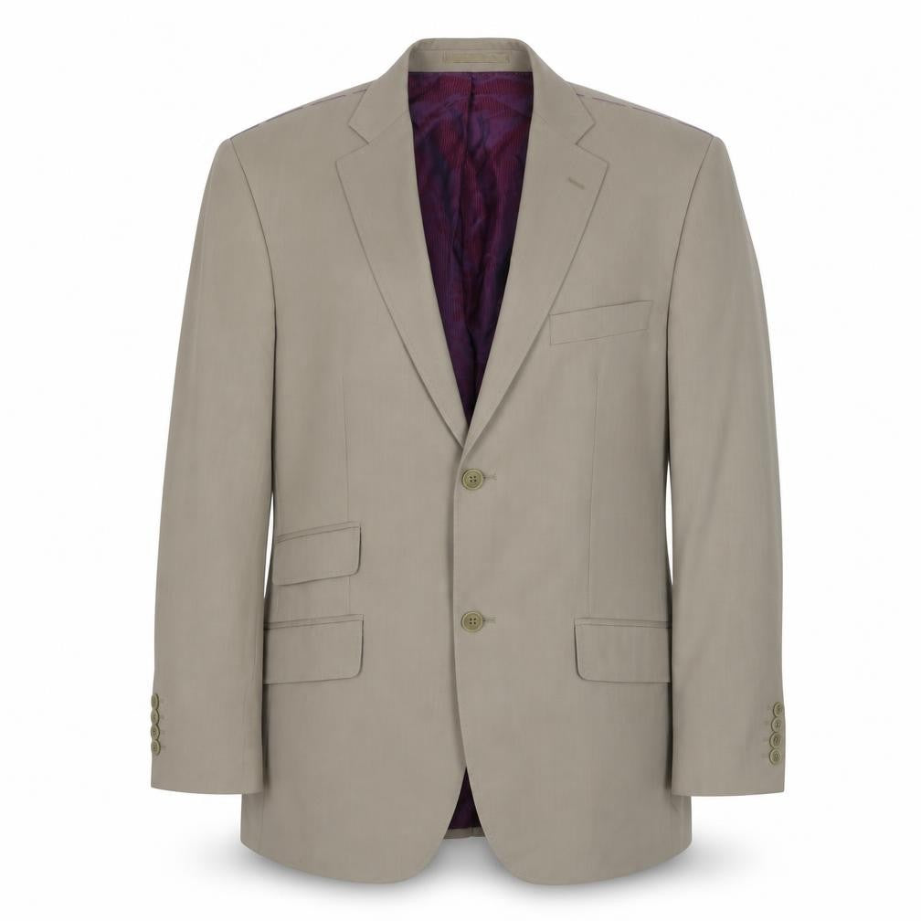 Mens 40 Chest Regular Ted Baker Beige Two-Button Blazer