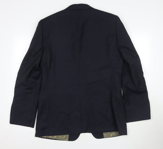 Ted Baker Men's Navy 40R Regular Fit Blazer