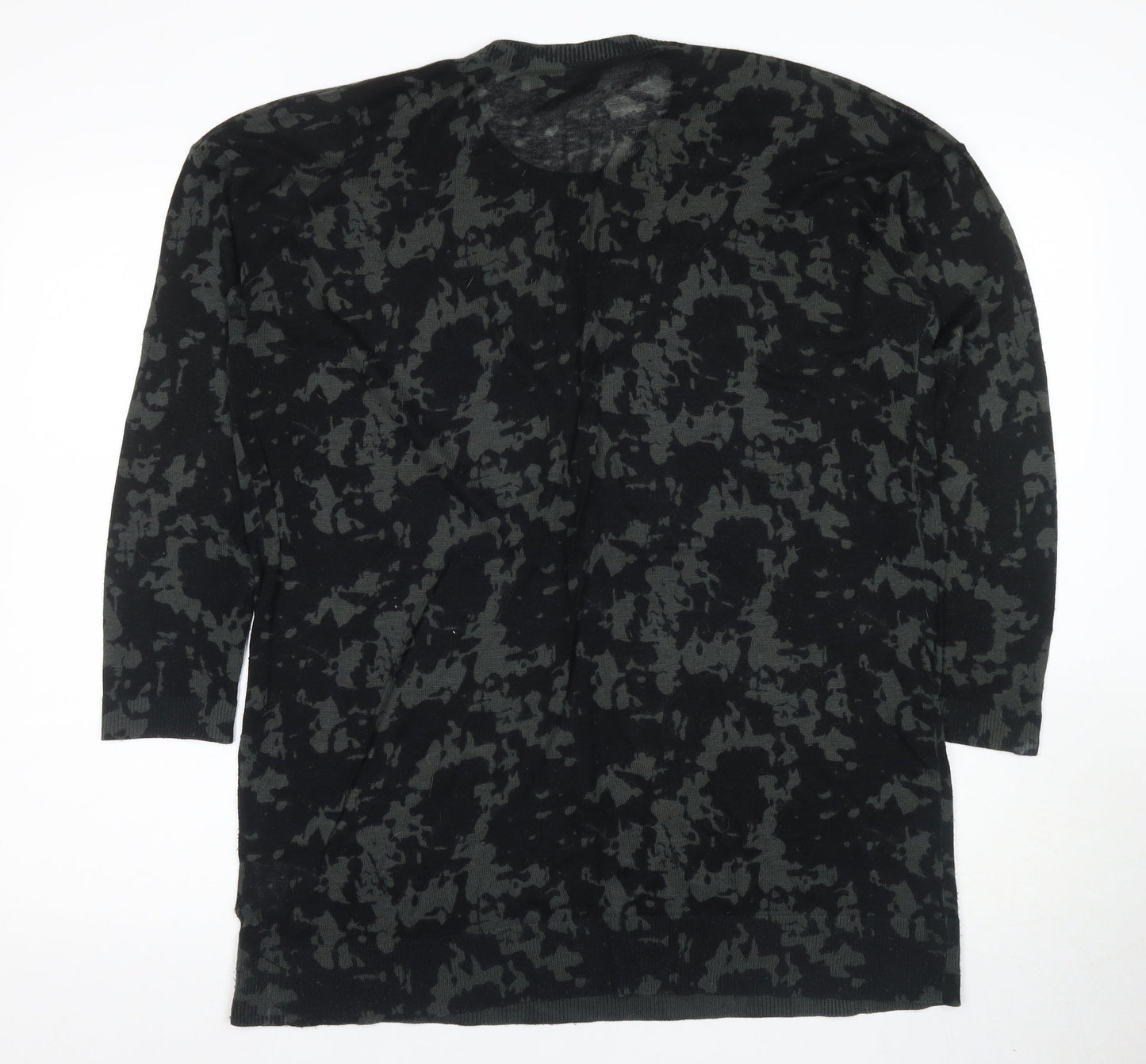 Women's Bunah Black Camouflage Pullover Jumper Size L