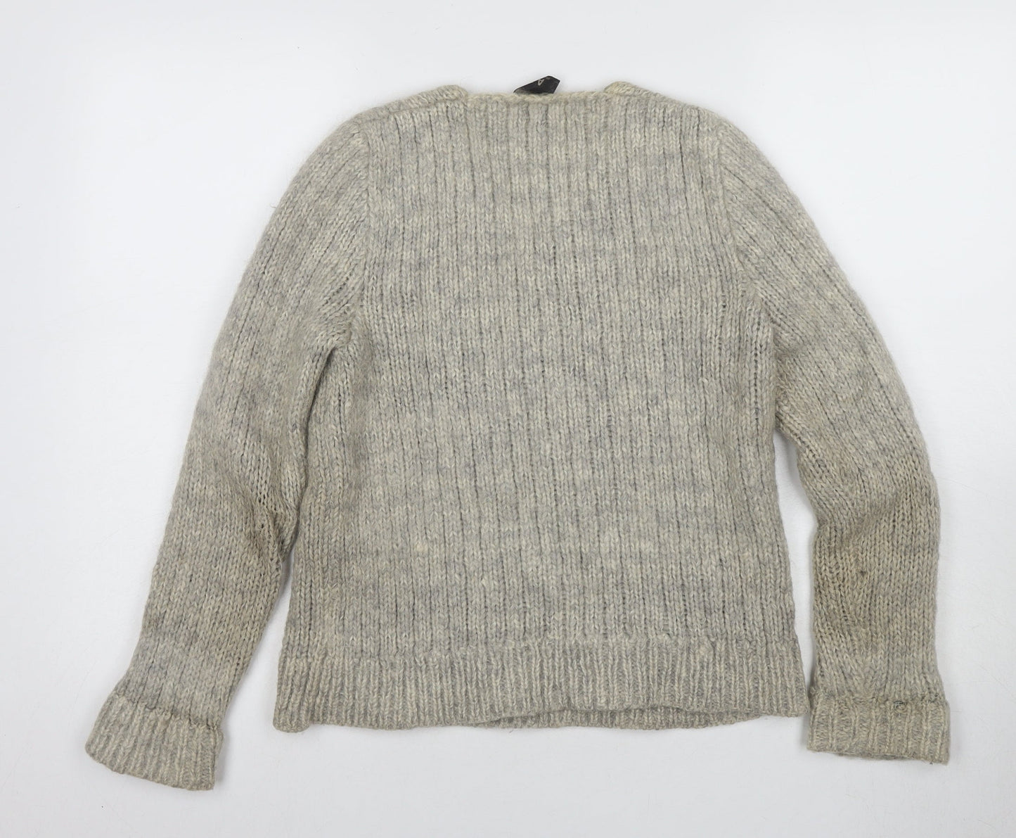 A.P.C. Women’s Grey Chunky Knit Pullover Jumper M