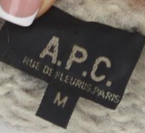 A.P.C. Women’s Grey Chunky Knit Pullover Jumper M