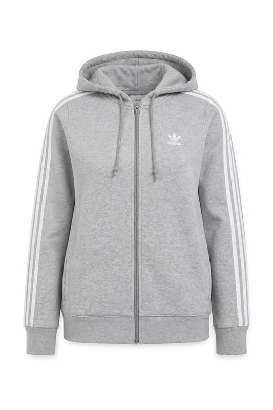 Womens UK 8 Slim adidas Grey Full Zip Hoodie