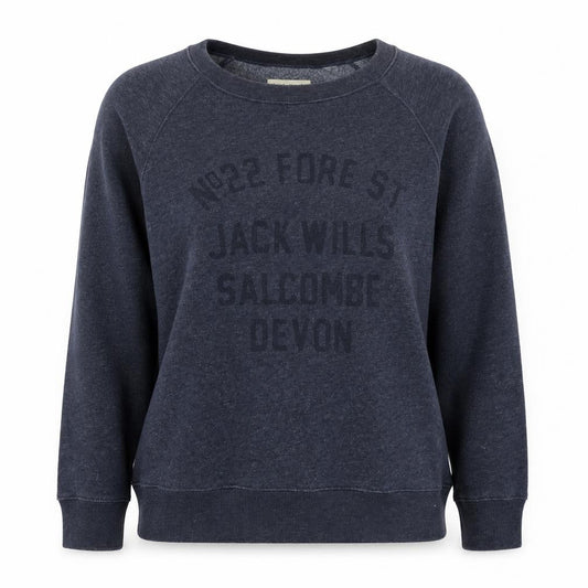 Womens UK 14 Regular Jack Wills Grey Pullover Sweatshirt
