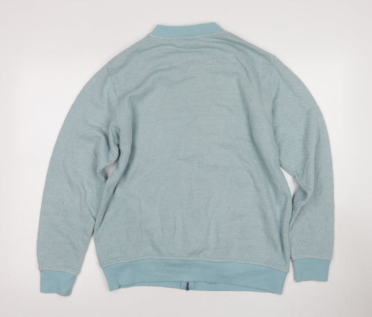 Cotton Traders Men's Blue Full Zip Sweatshirt M