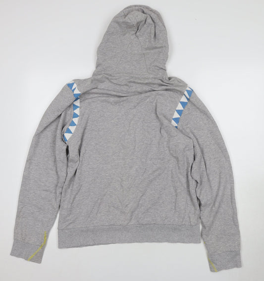 Adidas Men's Grey Pullover Hoodie Size M