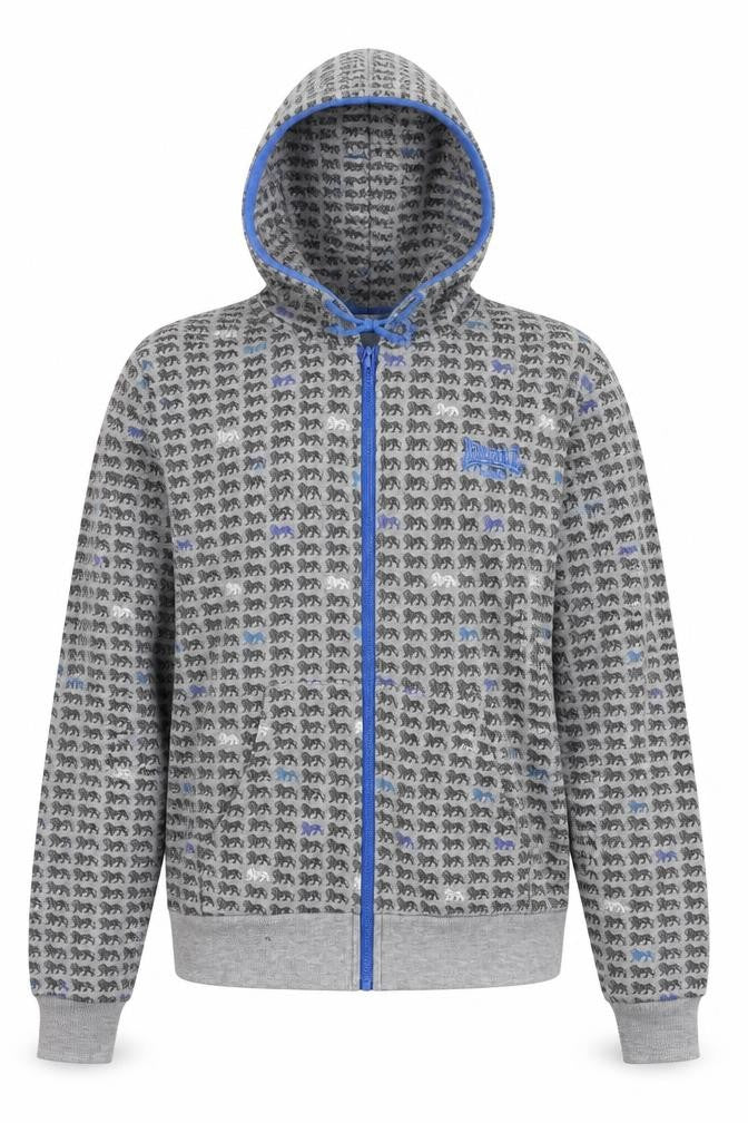 Unisex Adults UK 12 Regular Lonsdale Multicoloured Full Zip Hoodie