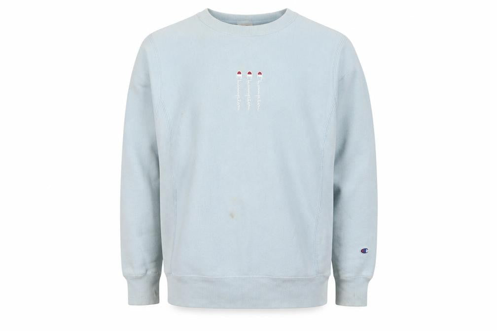 Unisex Adults UK S Regular Champion Blue Pullover Sweatshirt