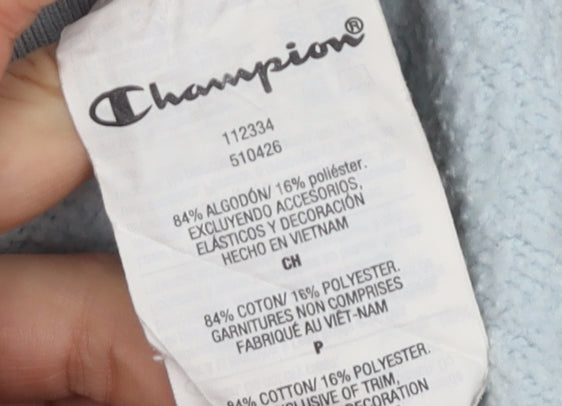Champion Blue Unisex Pullover Sweatshirt Small