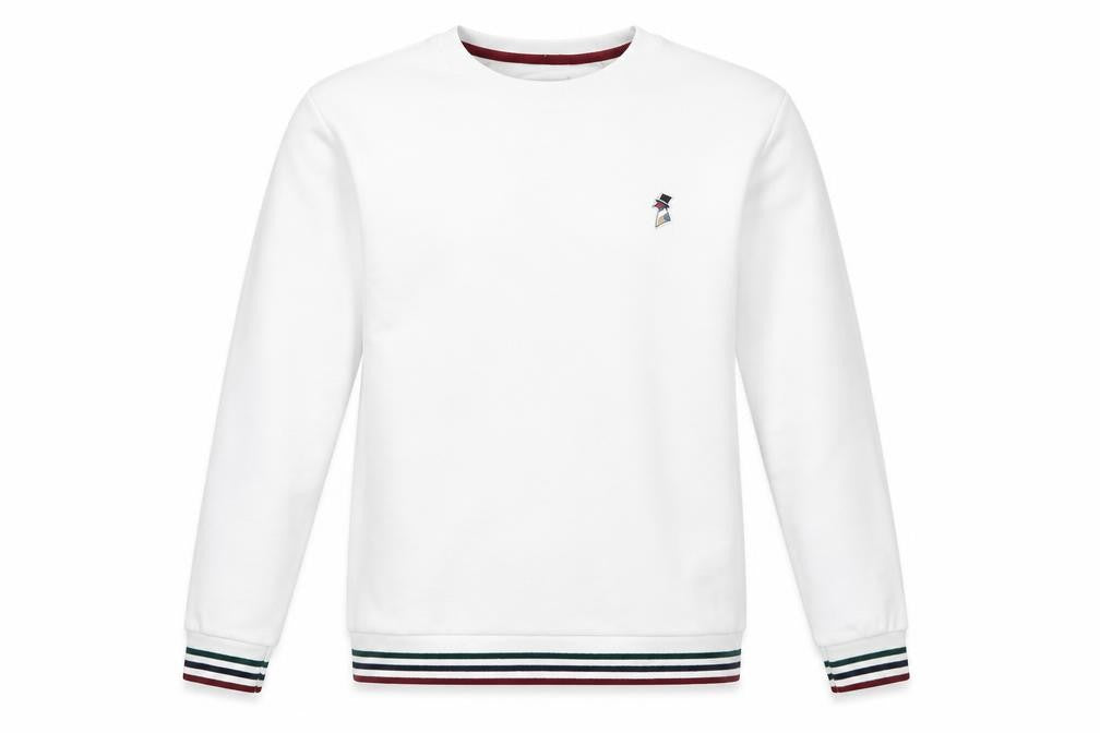 Mens UK S Regular Jack Wills White Pullover Sweatshirt
