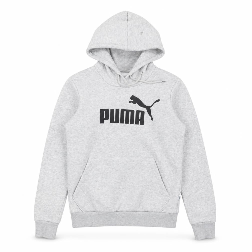 Unisex Adults UK 8 Regular PUMA Grey Pullover Hoodie
