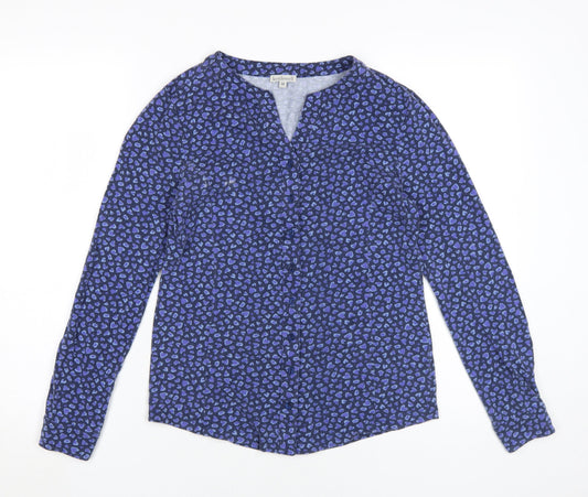 Kettlewell Women's Blue M Animal Print Blouse