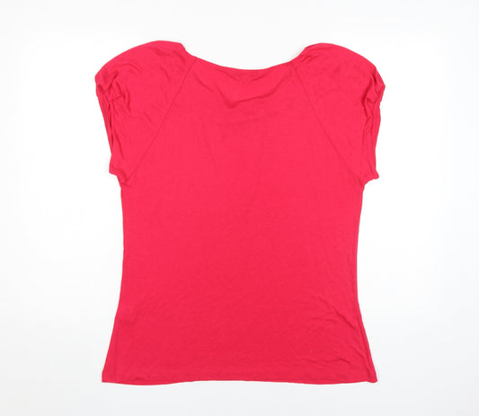 Lakeland Women's Red Scoop Neck T-Shirt Size 16