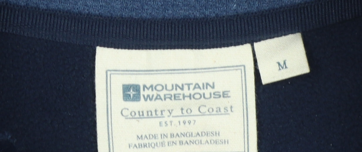 Mountain Warehouse Men's Blue 1/4 Zip Sweatshirt M