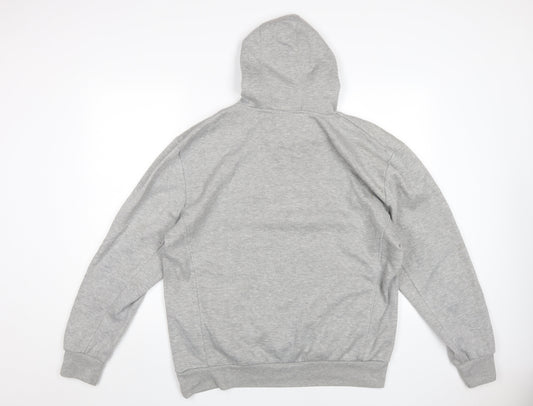 Slazenger Men's Grey Pullover Hoodie, Size L, Lightweight