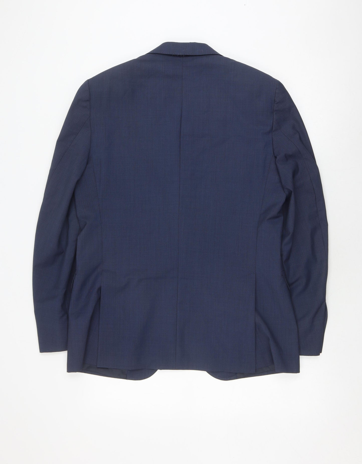 Massimo Dutti Men's Blue Wool Blazer Size 40R