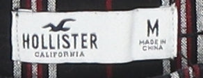 Hollister Women's Black Striped Cropped Trousers M