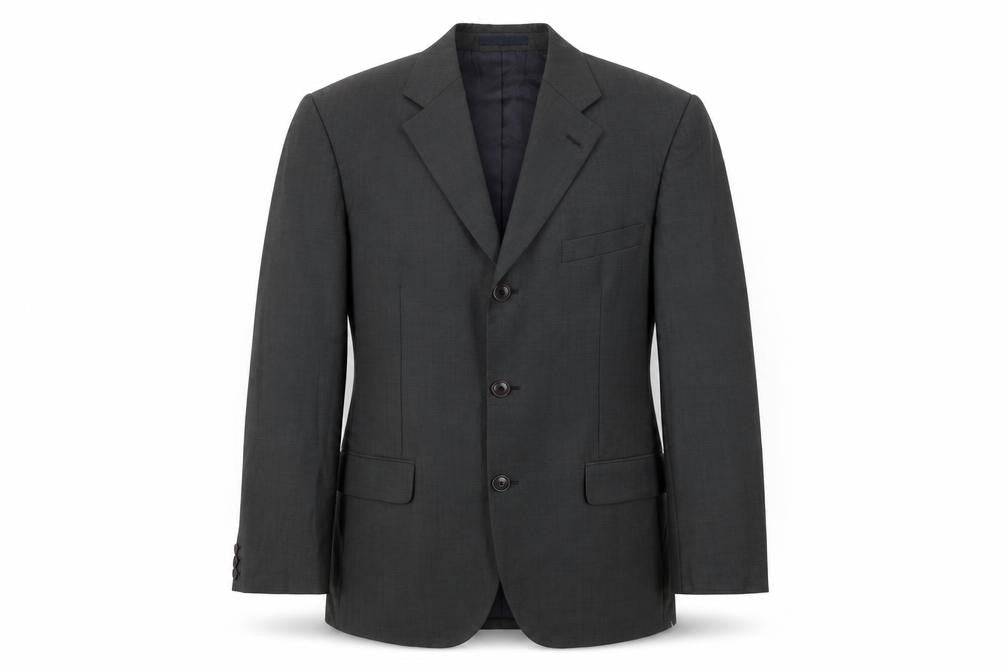 Mens 40 Chest Regular KENZO Grey Three-Button Blazer