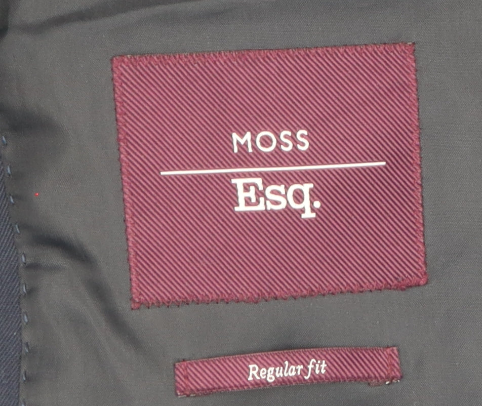 Moss Esq. Men's Blue Regular Fit Blazer 42R
