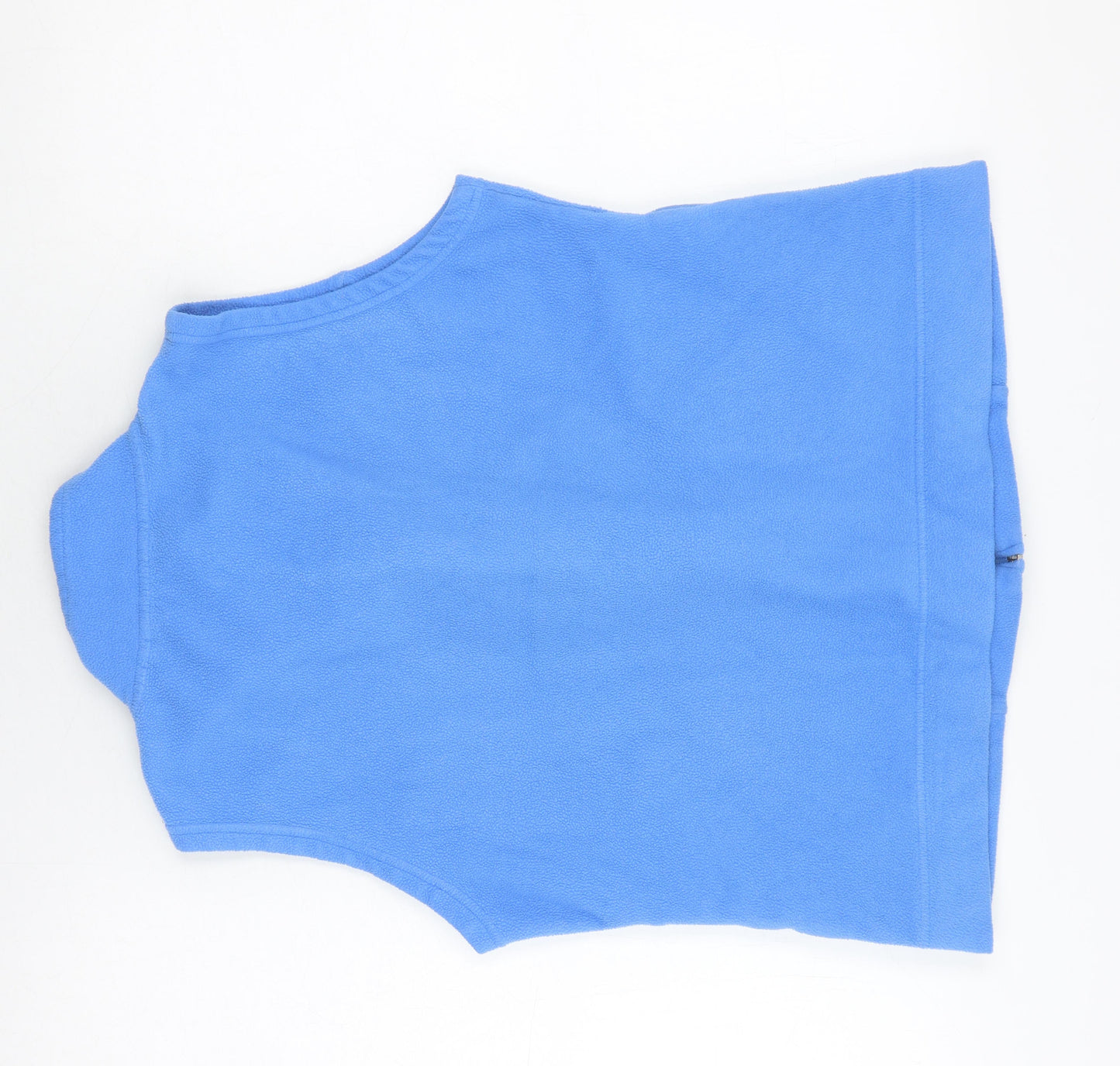 Isle Women's Blue Fleece Waistcoat, Size 10-12, Full Zip