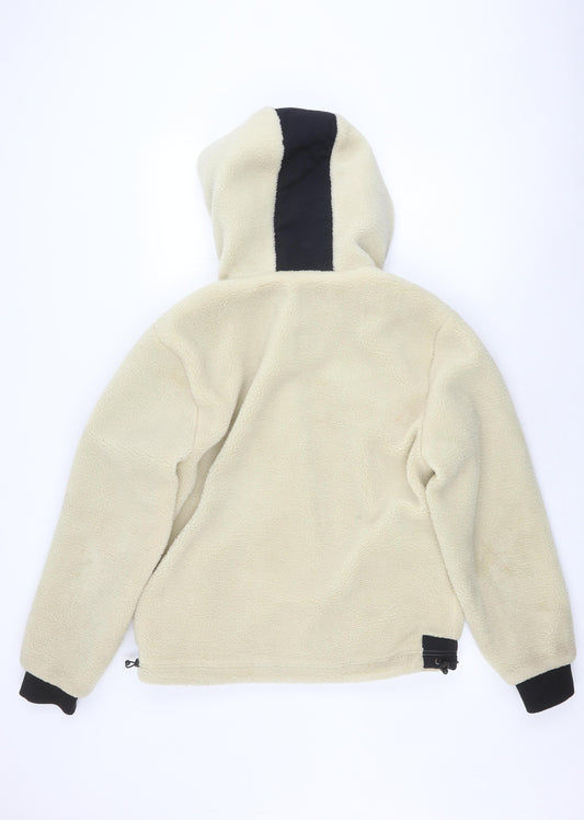 Tokyo Laundry Men's Beige Medium Hooded Fleece Jacket