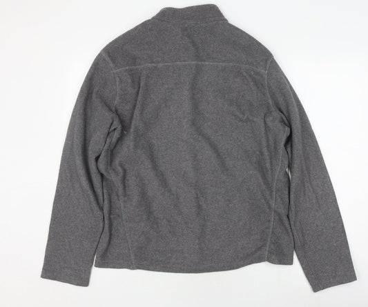 Quechua Men's Grey Fleece Full Zip Jacket XL