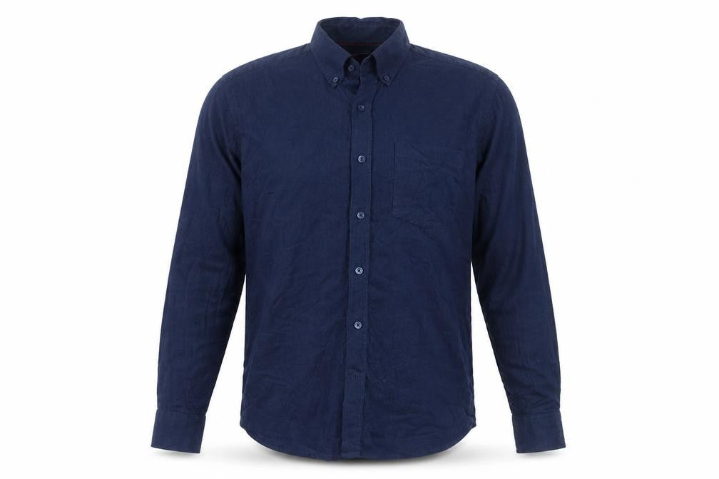 Cool Blue Men's Blue Button-Up Shirt Long Sleeve M