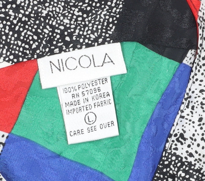 Nicola Women’s Multicoloured Check T-Shirt L