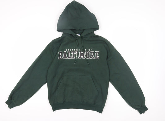 Champion Men's Green Pullover Hoodie - Size S