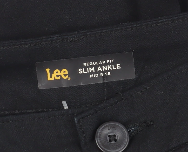 Lee Women's Black Slim Ankle Trousers - Size 10