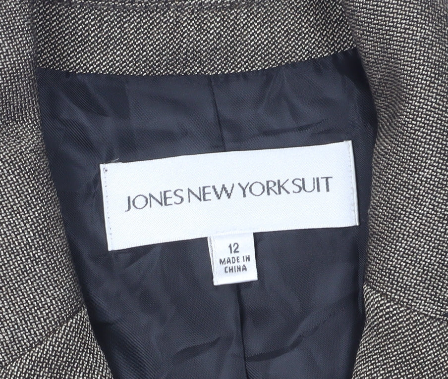 Jones New York Women’s Brown Blazer, Size 12, Classic Style