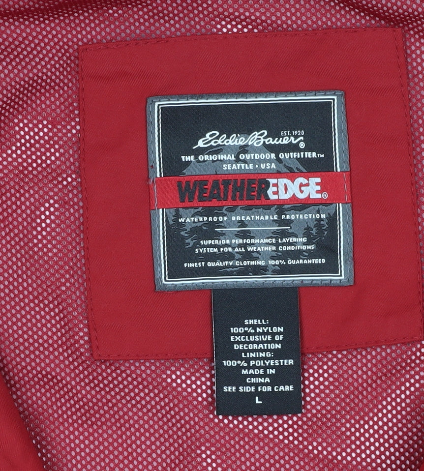 Eddie Bauer Women's Red Waterproof Jacket L