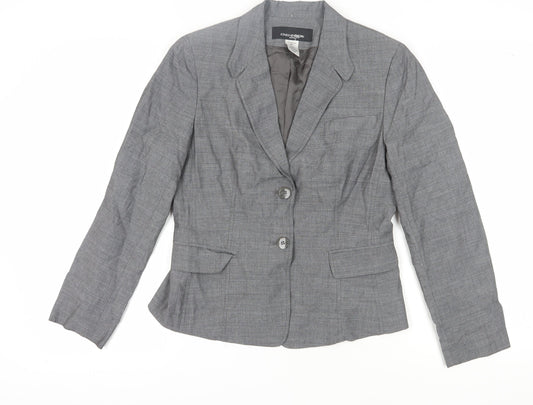 Jones New York Grey Women's Petite Blazer, Size 12, Business Wear