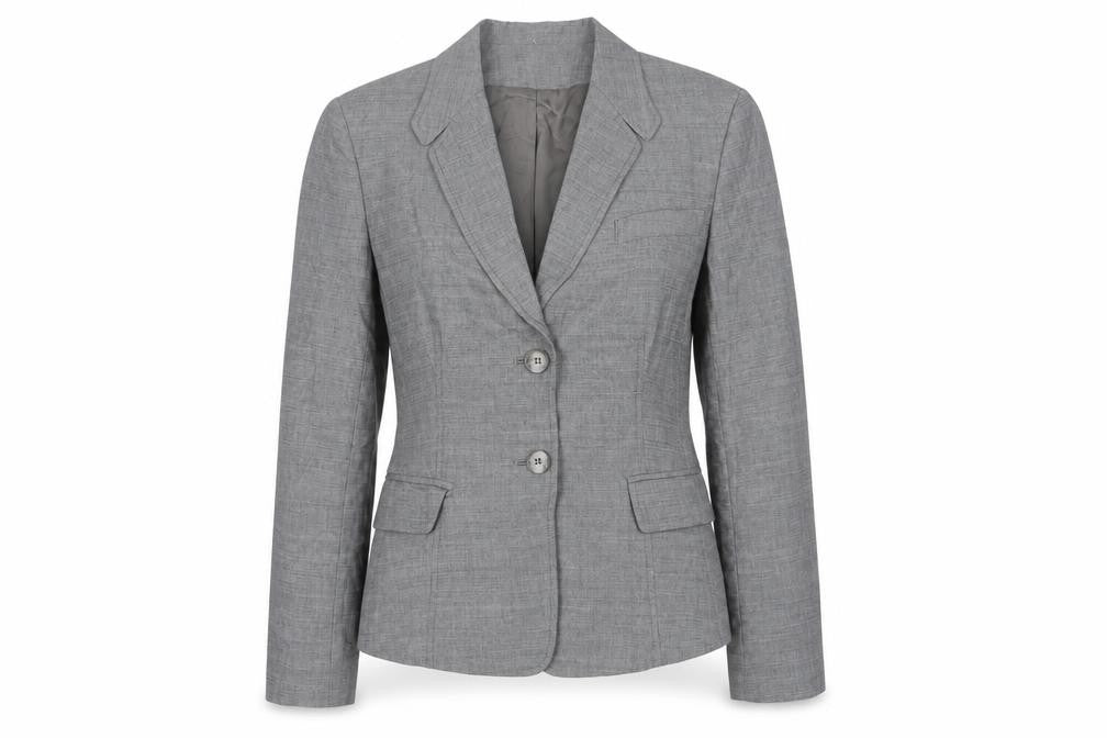 Jones New York Grey Women's Petite Blazer, Size 12, Business Wear