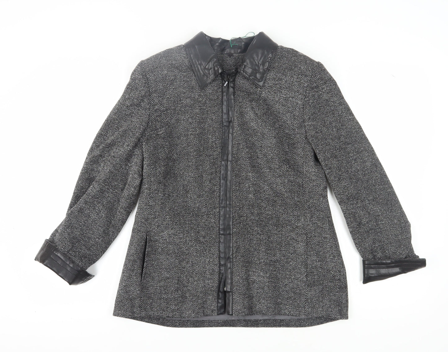 Windsmoor Women's Grey Tweed Jacket Size 12